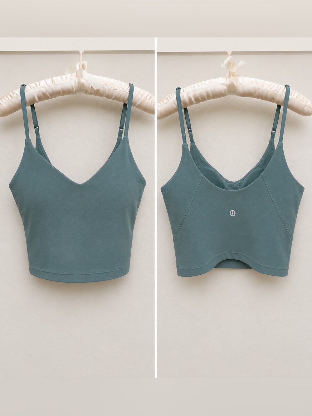 lululemon athletica Teal Green Cropped Tank Top